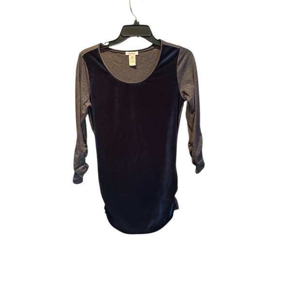 Sundance Dulcet Tones Ruched Tee in Blue and Gray Small - Picture 1 of 6